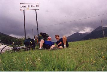 Allan & Konrad at the top of the Spino di Gualdo