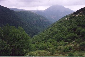Scene from near the top of the climb, after Spino di Gualdo