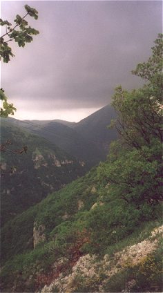 Dramatic looking weather near the top!