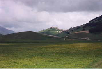 Distant view of Castelluccio