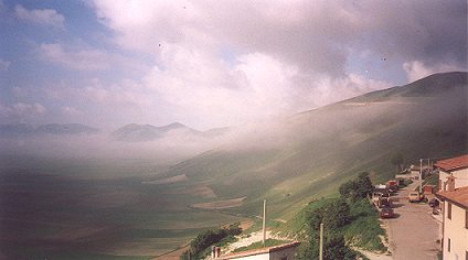 The mist on the Piano Grande at 6:30am