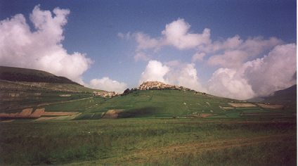 Castelluccio from down on the Piano Grande