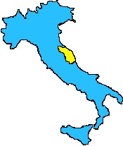 Italy map (Marche region highlighted)
