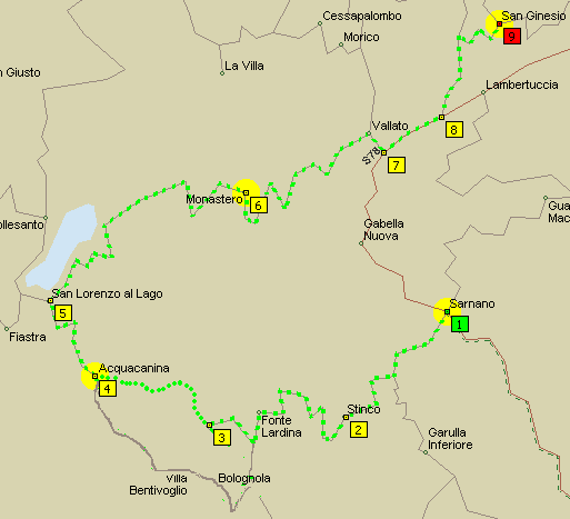 Sarnano to San Ginesio