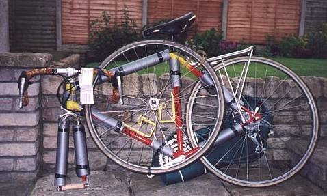 Allan's bike - packed.