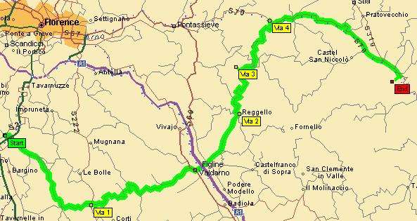 San Casciano to Poppi