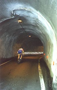 Maurizio in the tunnel