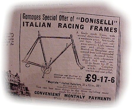 Italian racing frame