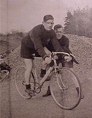 Les Nelson at Lake Bank, Coniston, ready for the time-trial.