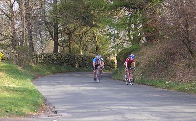 Dave, Stu and Allan on Whinlatter Pass.